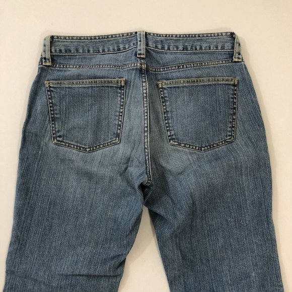 Gap Jeans Women's 32 Blue Boot Cut  Regular Fit DenimSize 32X27 Rhinestones - Picture 10 of 12